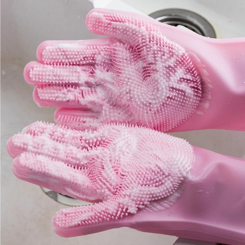 Magic Silicone Dishwashing Gloves