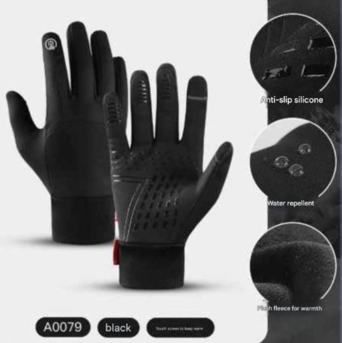 Windproof & Water-Resistant Thermal Gloves – Touchscreen, Non-Slip Winter Gloves for Men & Women