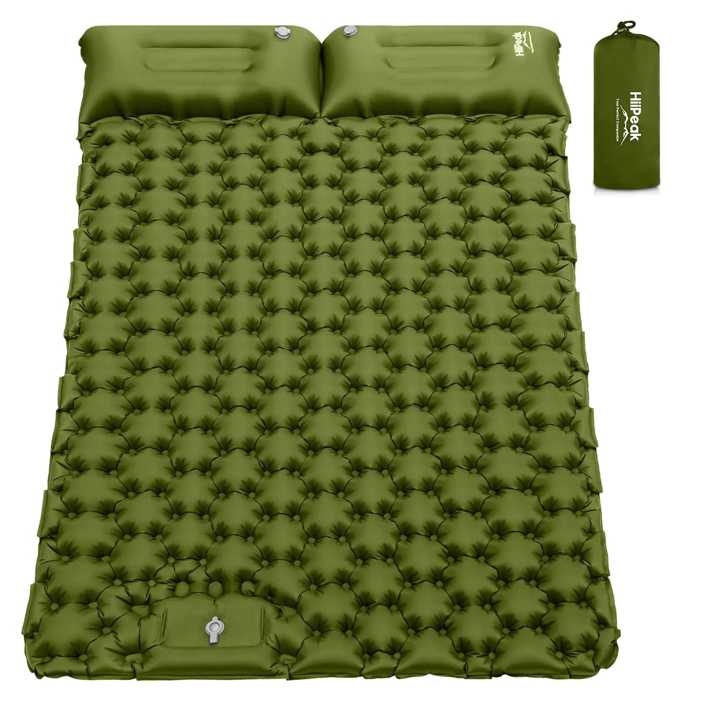 HiiPeak Duo Sleep Pad - Integrated Foot Pump 4" Cushioned 2-Person Mat