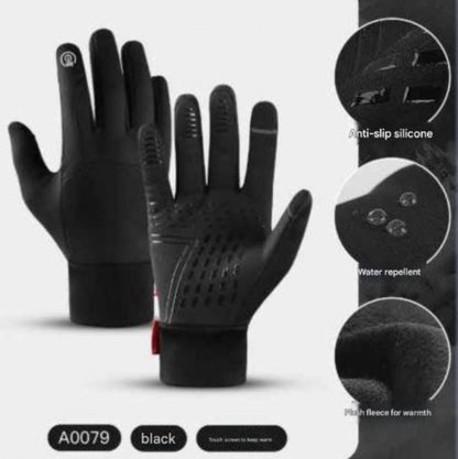 Windproof & Water-Resistant Thermal Gloves – Touchscreen, Non-Slip Winter Gloves for Men & Women